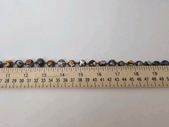 Millefiori Venetian Murano Glass Necklace Multicolor Knotted 25 Inches Vintage