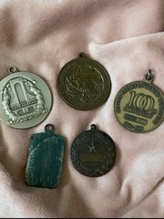 Mix Military Necklace Pendant Lot Of 5