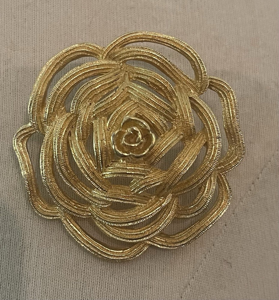 Vtg. Christian Dior Gold Plated Brooch/pin