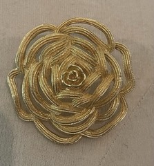 Vtg. Christian Dior Gold Plated Brooch/pin