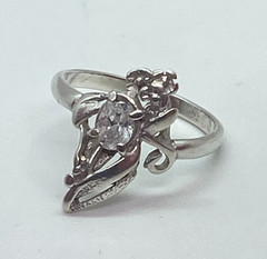 Vintage rings made of 925 silver, Size 8 . Weight 2.46 g. Jewelry from Ukraine