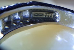 Wedding Ring Sz 10 NICE CZs Faux Diamonds Sterling Silver Engagement Vacation