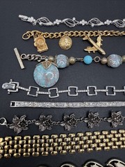 Lot Of 10 Bracelets Vintage To Now Some Signed Ls Cov S-80 N J4