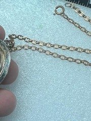 Black Brass Pendant Charm Necklace Jewelry (H2025H)