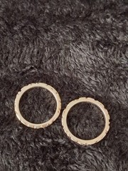 Vintage 925 Sterling Silver Pair Of Stackable Rings Size 8
