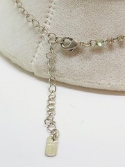 VTG CHRISTINA COLLECTION NECKLACE/EARRING SET TEAL/BLUE/CLEAR/SMOKEY RHINESTONES