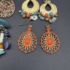Vintage to Now Dangle Drop Earrings Lot of 6 Pairs Post Back Pierced Ears