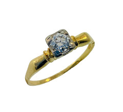 Vintage 1940’s 14k & Palladium Diamond Engagement Ring