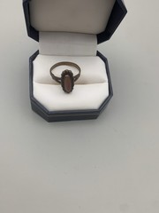 VTG Copper Southwestern Style Ring Sz 8.5 Signed WM Wheeler Co