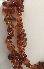Vintage Natural Baltic Amber Chunk Necklace w/Inclusions 16” 74 Grams SALE!