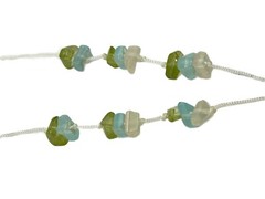 Dragonfly Pendant Abalone MOP Shell Choker Necklace Sea Glass White Green Blue