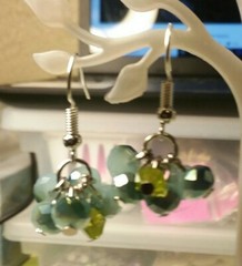 MaryBee Jewelry: Pierced Betty Blue Dangle Earrings 09-01-2020
