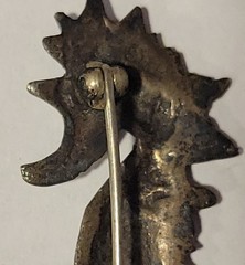Vintage Sterling Silver Seahorse Small Brooch Pin