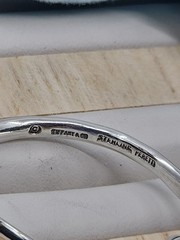 Vintage Elsa Peretti Tiffany & Co Sterling Silver Minimalist Hoop Earrings Rare