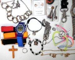 Costume Jewelry Lot – Necklaces Bracelets Watches Earrings – Fashion Beads