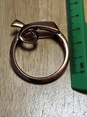 Renoir Copper Brooch Lapel Pin Modernist Bold Vintage Signed Jewelry Gift
