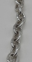 Vintage Sterling Silver Heart Toggle Necklace Chunky 18” 61.8 Grams Monogram