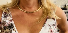 Stunning Vintage 14k Gold Omega Necklace Collar 17.75″ 39 grams