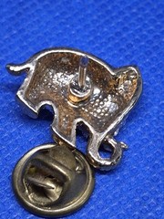 Beautiful Elephant Lapel/ Pin Gold Tone With Stones. I welcome offers