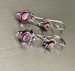 Vintage Sterling Silver Earrings 925 Drop Ladies ~ 1 Ear Wire Bend Needs Strait