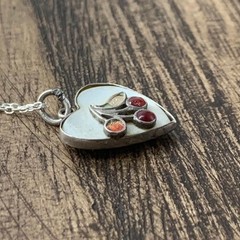 Sweetheart Jewelry Cherry Silver Vintage Necklace Not specified Used