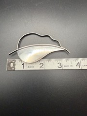 925 Sterling Frances Holmes Booth by fhb Brooch Pin Modernist Leaf 22g – RARE