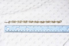 Vintage set of 2 stunning – 1920-1930’s Art Deco paste Open bow tennis bracelet