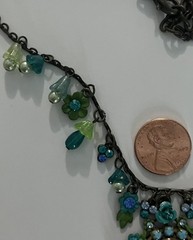 Vintage John Wind Maximal Art Cameo Necklace Dangle Rhinestones Signed Estate
