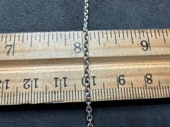 7.15g Vintage Sterling Silver 925 Purple Teardrop Pendant Necklace 21 in M