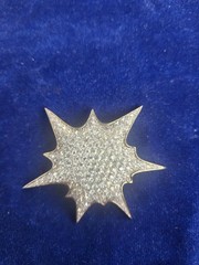 Vintage Jomaz Pavé Rhinestone Supernova Starburst Brooch Pin