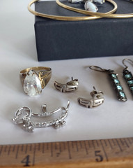 Vintage Sterling Silver Mixed ALL Wearable Lot Earrings Ring Pendants *26 Grams