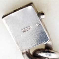 Heavy Vintage Sterling Silver Bracelet 7 ½ Inches 109 Grams