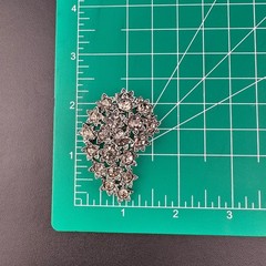 Vintage Rhinestone Brooch Smokey Gray Star Celestial Galaxy Sparkle Cluster