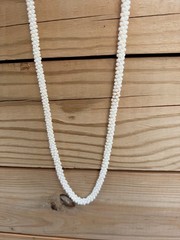 Stunning VTG Torsade Rope Necklace Faux Seed Pearl — Braided / Opera Length