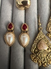 Vintage Earrings lot Monet Avon More 9 pairs