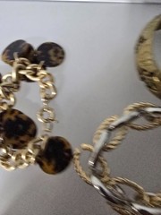 Mixed metal materials lot of 13 bracelets some Signed