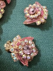 BREATH-TAKING GORGEOUS VINTAGE JULIANA BRACELET EARRINGS SET EXCELLENT CONDITION