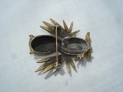 VINTAGE TORTOLANI WHIMSICAL BIRD PIN BROOCH SIGNED