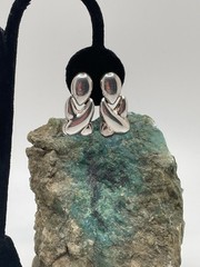 Sterling Silver 925 Clip Earrings Hinged Dangle Drop SU Thailand Vintage