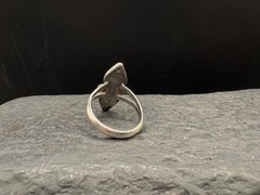 SZ 5.25 Vintage Sterling Silver Turquoise Shell Southwest Native Estate Ring 925