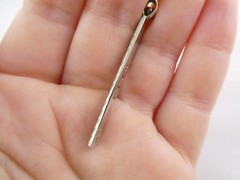 Vintage Noela Sterling Silver Hammered Design Pendant Made in Hawaii 925 4g 45mm