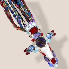Hanna Bernhard, Haute Couture, L’OFFICIEL FEATURED, Decorative Cross Necklace