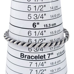 Southwest Twisted Wire Cuff Bracelet | Vintage Sterling Silver 925 | 6.5″