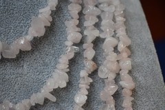 Beautiful Rose Quartz Stone Necklace Endless Strand 100 Inches Really nice New