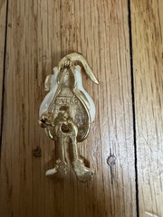 Vtg VERO Gold Tone Enamel POLAR BEAR Christmas Candy Cane Santa Pin Brooch