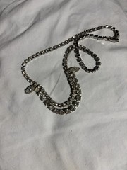 Woman’s Vintage Old Hollywood Rhinestone Necklace Measuring 15 Inch’s