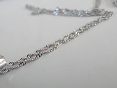 Vintage Style Sterling Silver 925 Baguette Starburst CZ Large Pendant Necklace