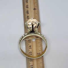 Vintage AJC Faux Diamond & Rhinestone Ring Brooch