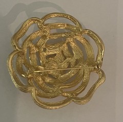 Vtg. Christian Dior Gold Plated Brooch/pin