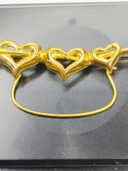 Vintage Heart Brooch Charm Holder Signed P.S.C.O.